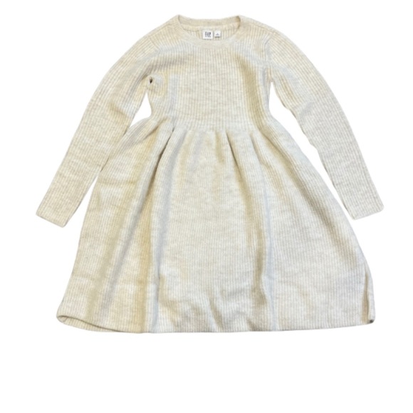 NWT GAP Girls Size Medium Cream Sweater Dress